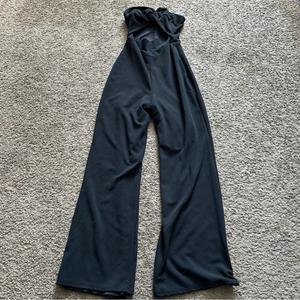 black jumpsuit